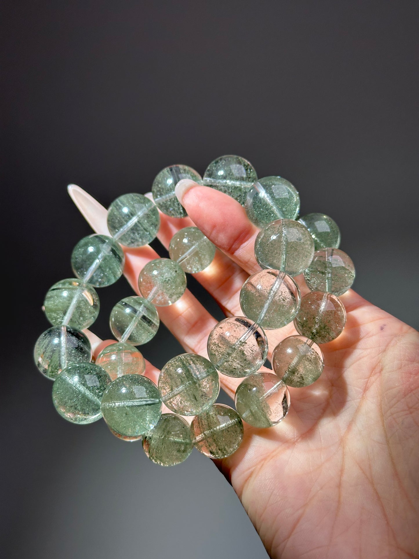 High-grade Green Phantom Quartz