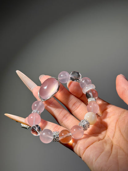 Rose Quartz Oval Design