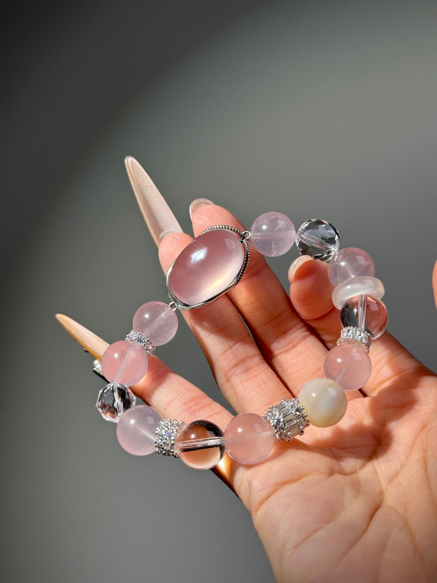 Rose Quartz Oval Design